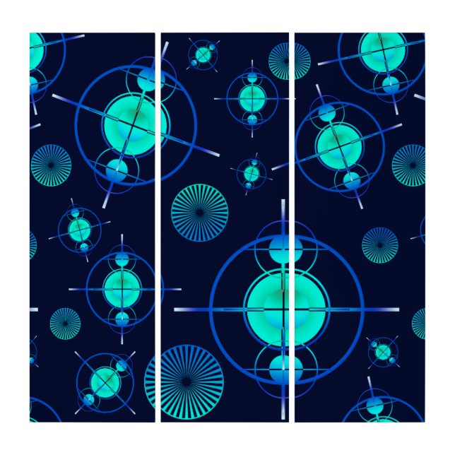 Connected Minds Pattern 2 Triptych (Front)