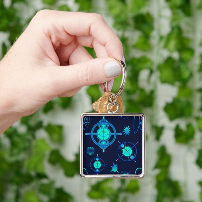 Connected Minds Pattern Keychain (Hand)