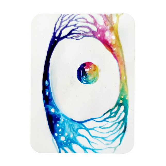 Connected neurons   jigsaw puzzle magnet (Vertical)