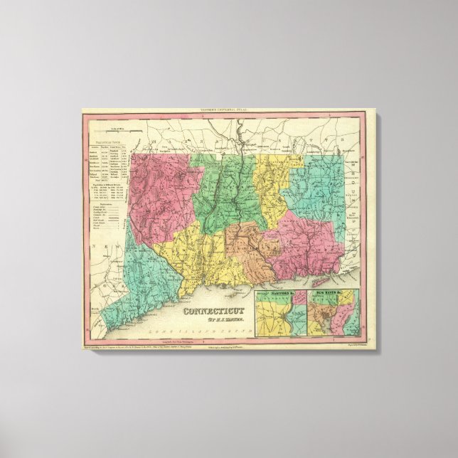 Connecticut 10 canvas print (Front)