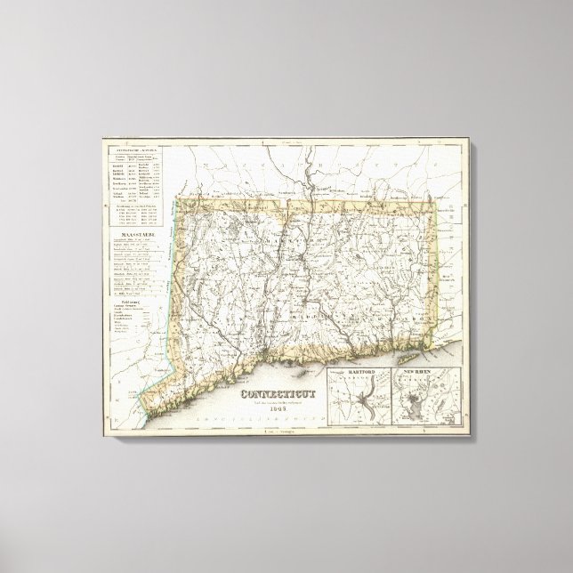Connecticut 10 canvas print (Front)