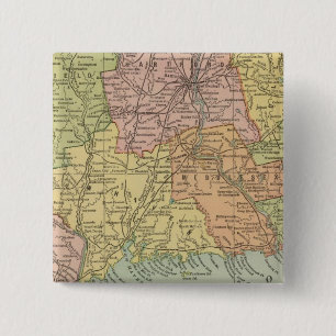 Connecticut 5 pinback button