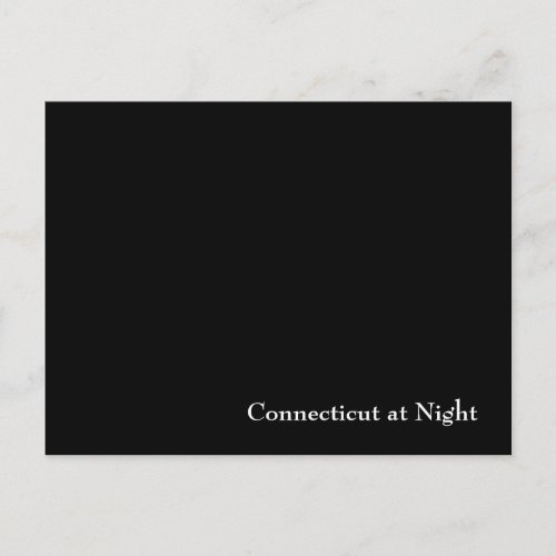 Connecticut at Night Postcard