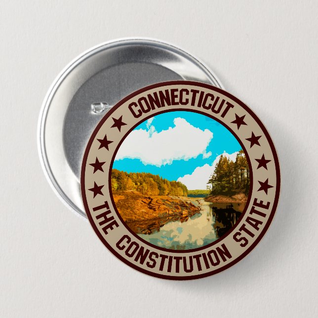 Connecticut Button (Front & Back)