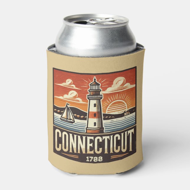 Connecticut Can Cooler (Can Front)