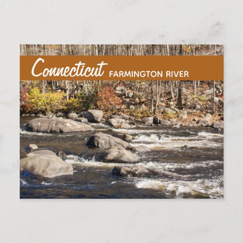 Connecticut Farmington River Postcard