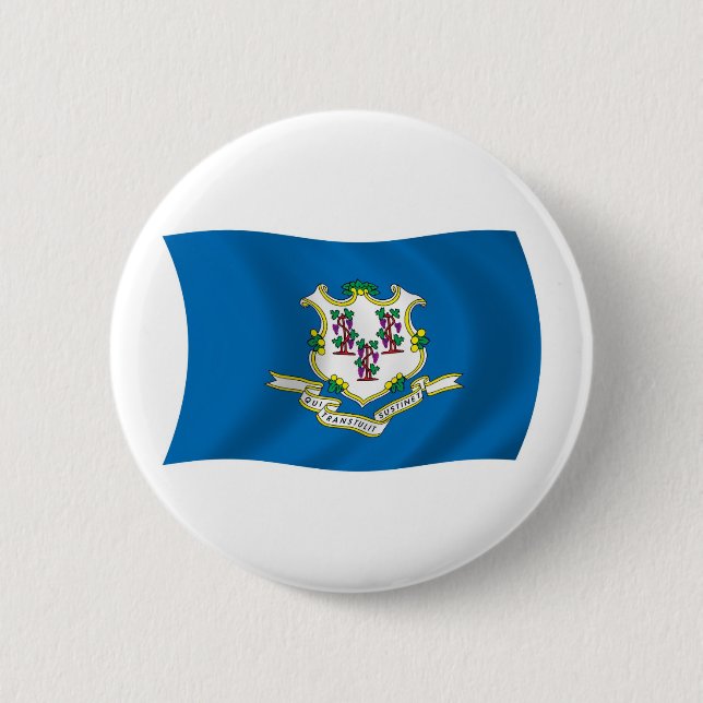 Connecticut Flag Button (Front)
