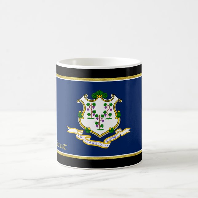 Connecticut flag coffee mug (Center)