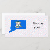 Connecticut Flag Map (Front/Back)