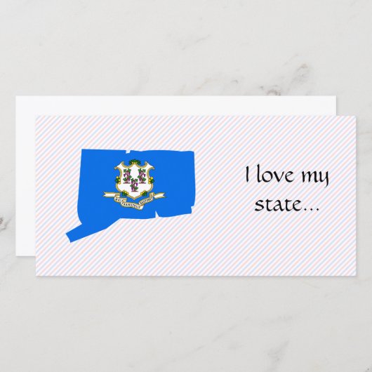 Connecticut Flag Map (Front/Back)
