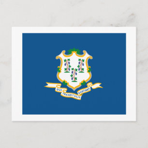 Connecticut Flag Postcard