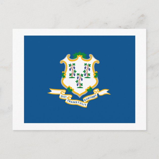 Connecticut Flag Postcard (Front)