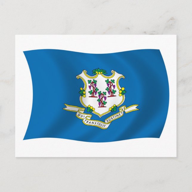 Connecticut Flag Postcard (Front)