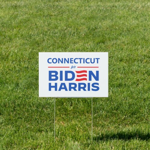 Connecticut for Biden Harris Sign