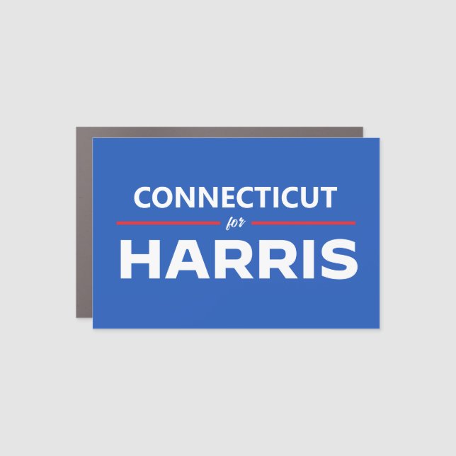 Connecticut for Kamala Harris Car Magnet (Front)