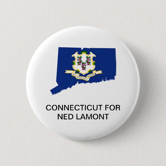 CONNECTICUT for NED LAMONT GOVERNOR Button (Front)