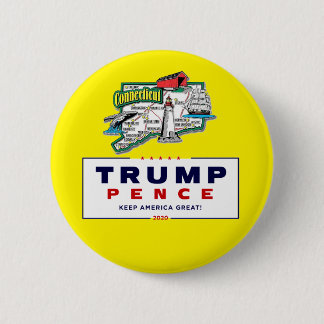 Connecticut for Trump Pence 2020 Button