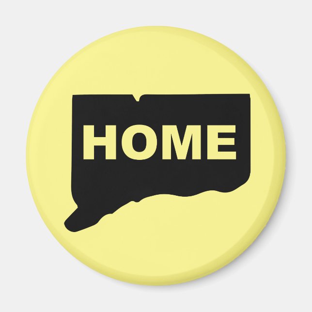 Connecticut Home Away From State Fridge Magnet (Front)
