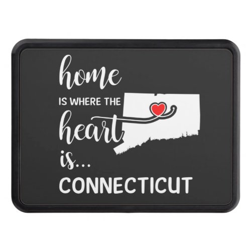 Connecticut home is where the heart is hitch cover