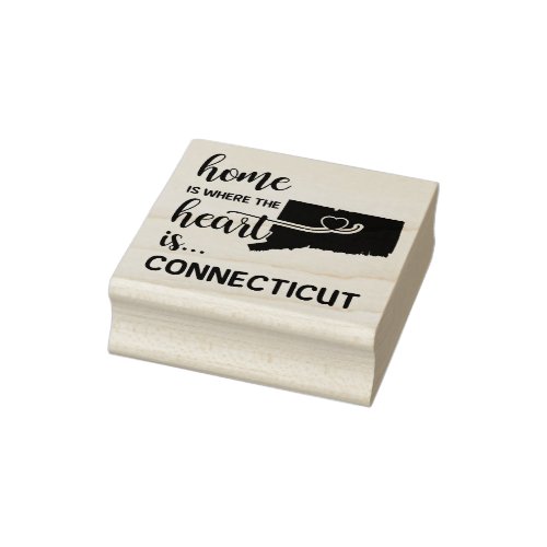 Connecticut home is where the heart is rubber stamp