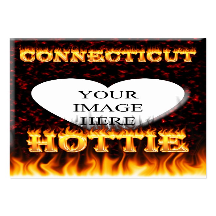 Connecticut hottie fire and flames business card