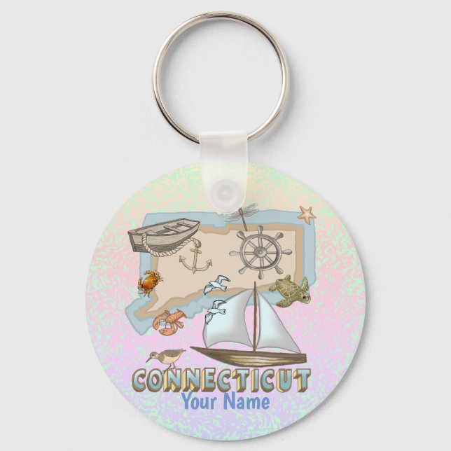 Connecticut  keychain (Front)