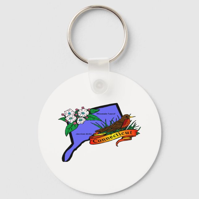 Connecticut Keychain (Front)