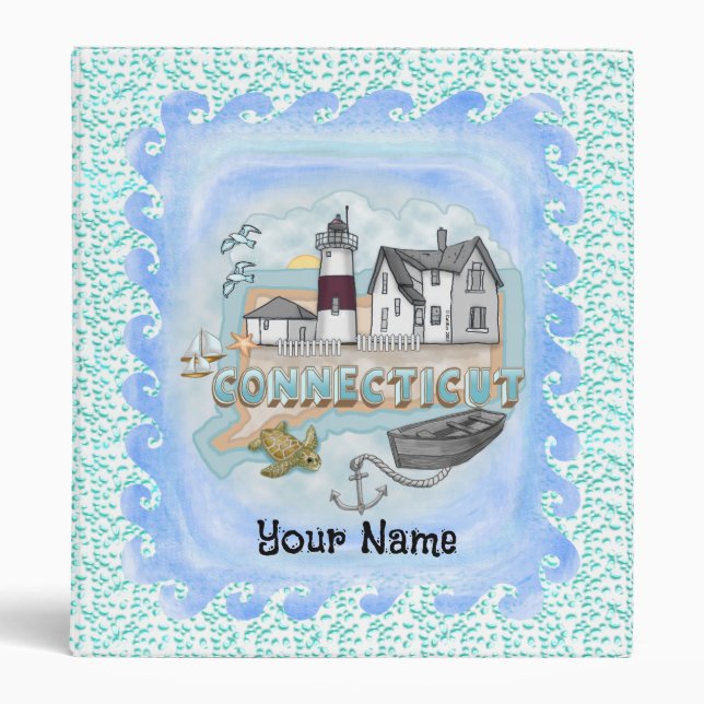 Connecticut Lighthouse 3 Ring Binder (Front)