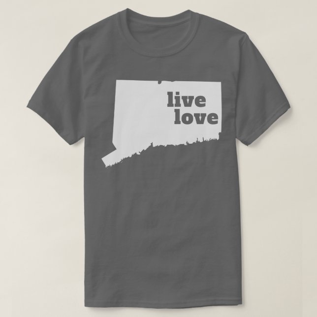 Connecticut Live Love Connecticut T-Shirt (Design Front)