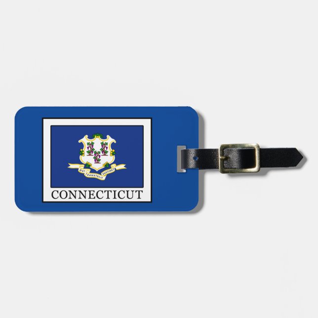 Connecticut Luggage Tag (Front Horizontal)