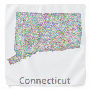 Connecticut map bandana