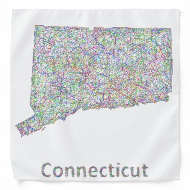 Connecticut map bandana (Front)