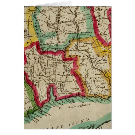 Connecticut Map Cards (Front)