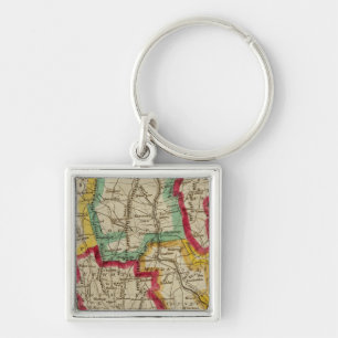 Connecticut Map Keychain