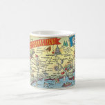 Connecticut Map Mug<br><div class="desc">A fun vintage postcard map of Connecticut repurposed on a mug.</div>