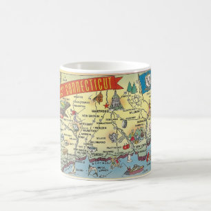 Connecticut Map Mug