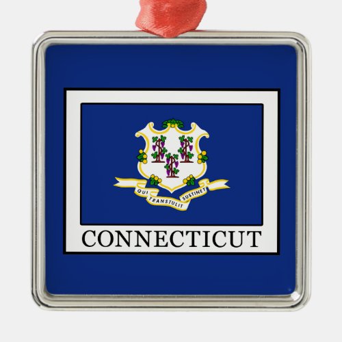 Connecticut Metal Ornament