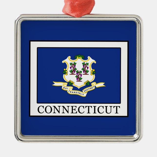 Connecticut Metal Ornament (Front)