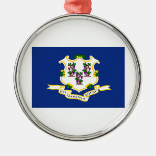 Connecticut Metal Ornament