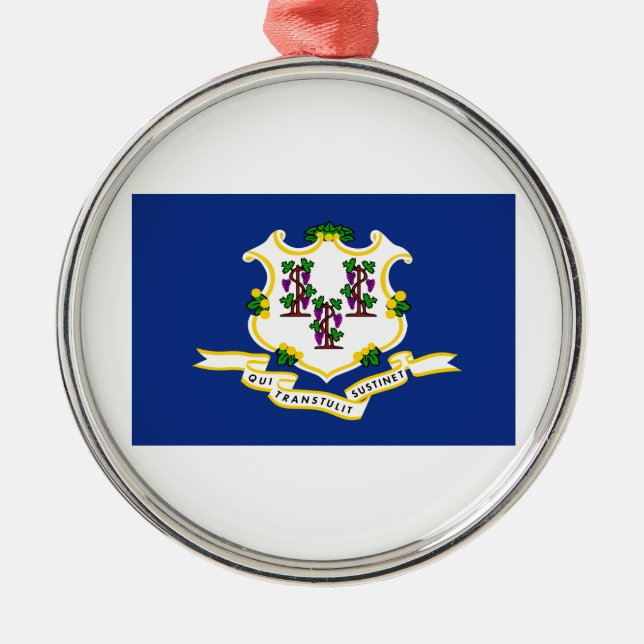 Connecticut Metal Ornament (Front)