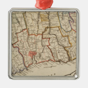 Connecticut Metal Ornament