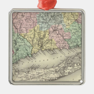 Connecticut Metal Ornament
