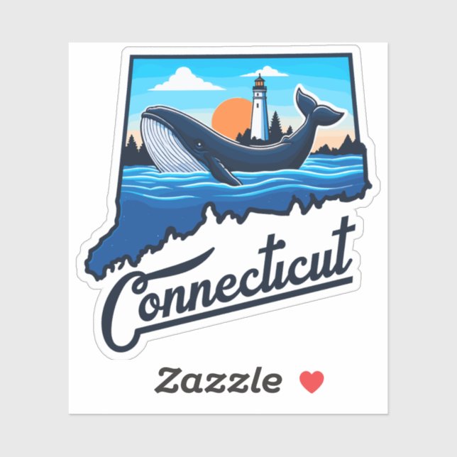 Connecticut Ocean Sticker (Sheet)