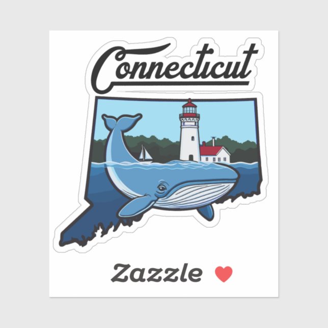 Connecticut Ocean Sticker (Sheet)