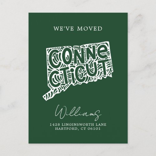 CONNECTICUT  Our Address Change Postcard