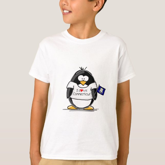 Connecticut Penguin T-Shirt (Front)