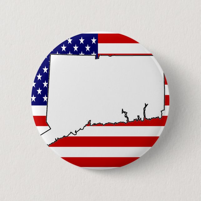 CONNECTICUT PINBACK BUTTON (Front)
