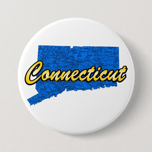 Connecticut Pinback Button (Front)