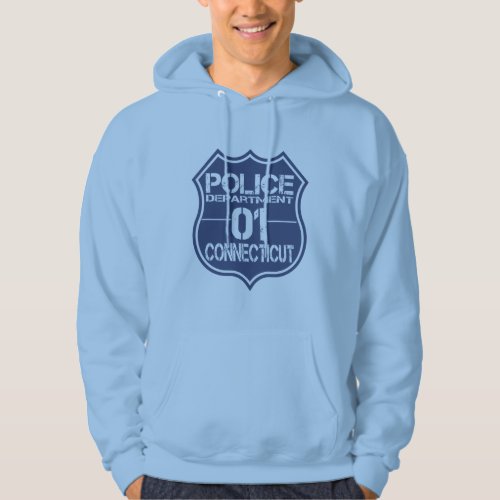 Connecticut Police Department Shield 01 Hoodie