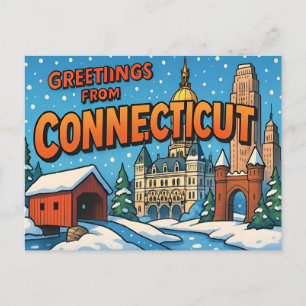 CONNECTICUT Postcard